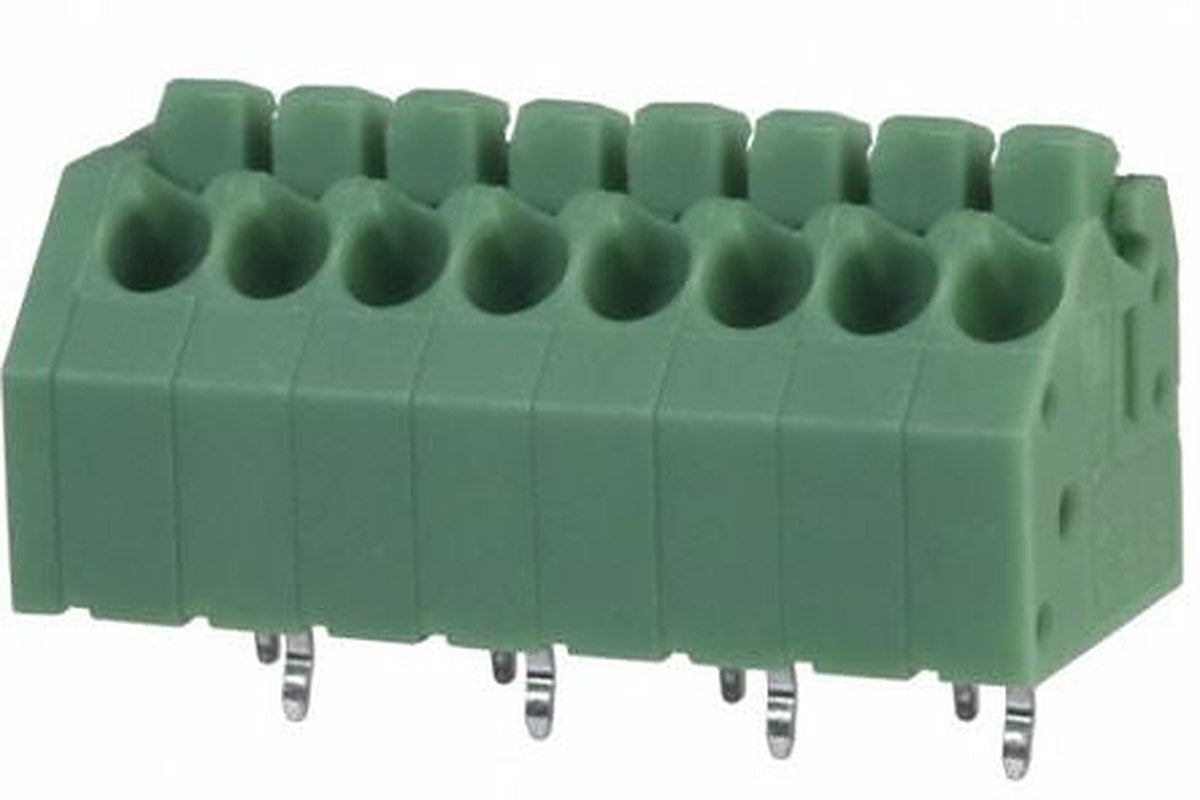 Phoenix Contact PTSA 1.5/8-3.5-Z Series 45° PCB Terminal Block, 8 Contact(s), 3.5 mm Pitch, 1 Row