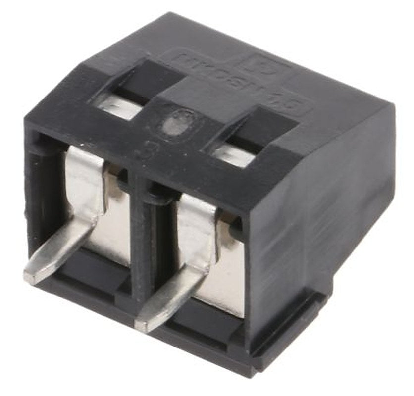 Phoenix Contact MKDSN 1.5/ 2 HT BK Series PCB Terminal Block, 2-Contact, 5 mm Pitch, Through Hole, 1 Row Solder