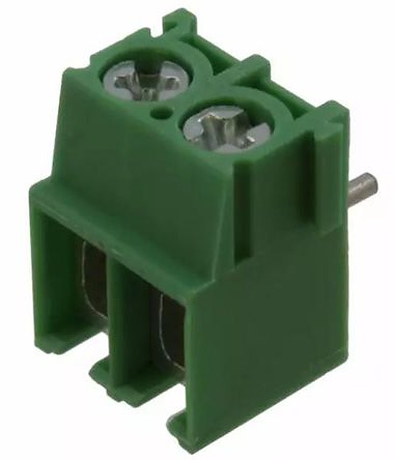 Phoenix Contact PT 2.5/2-5.0-V Series Right Angle PCB Terminal Block, 2 Contact(s), 5 mm Pitch, 1 Row