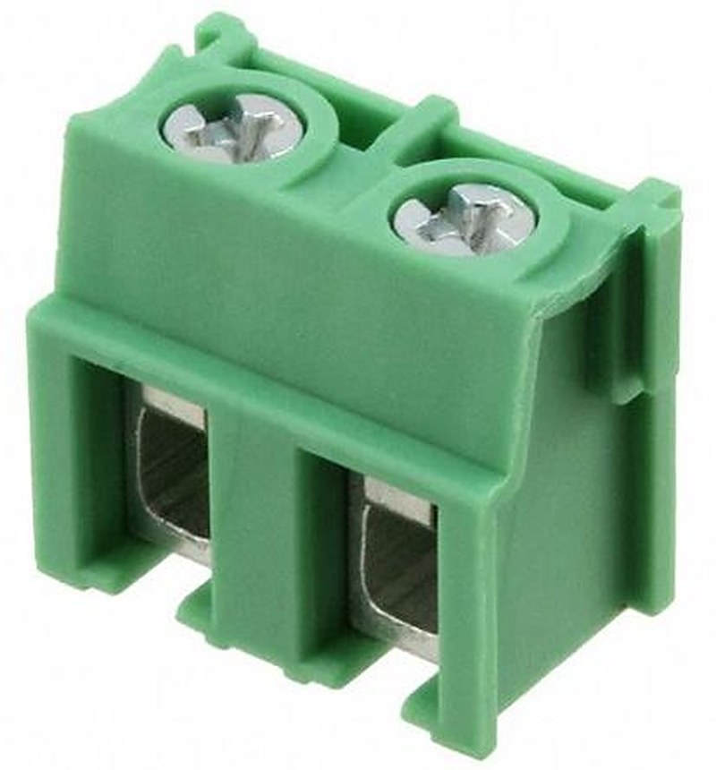 Phoenix Contact PT 2.5/2-7.5-V Series Right Angle PCB Terminal Block, 2 Contact(s), 7.5 mm Pitch, 1 Row