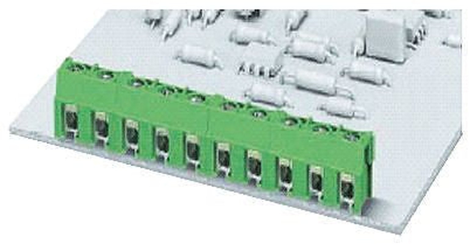 Phoenix Contact PT 2.5/5-7.5-V Series Right Angle PCB Terminal Block, 5 Contact(s), 7.5 mm Pitch, 1 Row
