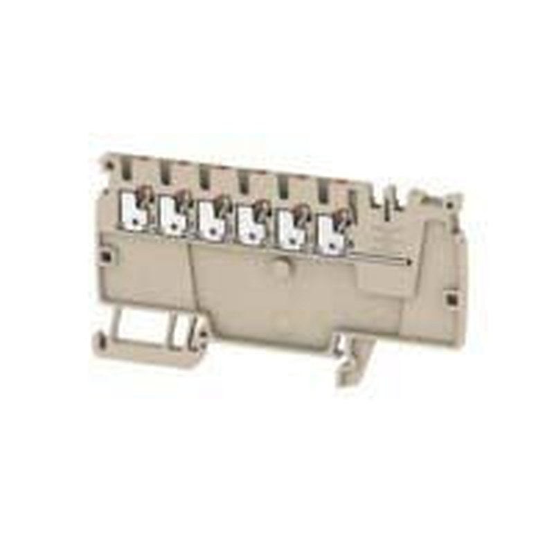 Weidmüller 1988160000 DIN Rail Terminal Block Beige, 1.5mm², 1-Level, Push-in