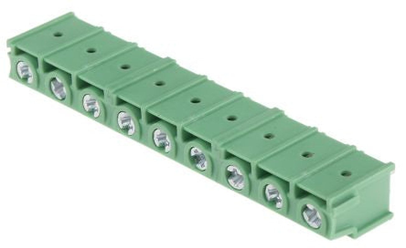 Phoenix Contact PT 2.5/9-7.5-H Series Horizontal PCB Terminal Block, 9 Contact(s), 7.5 mm Pitch, 1 Row
