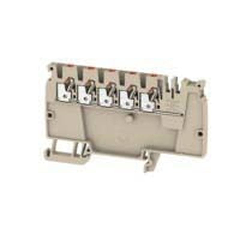 Weidmüller DIN Rail Terminal Block Beige, 2.5mm², 1-Level, Push-in