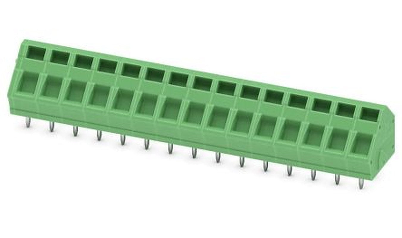 Phoenix Contact ZFKDSA 1.5C-5.0-15 Series PCB Terminal Block, 15 Contact(s), 5 mm Pitch, 1 Row