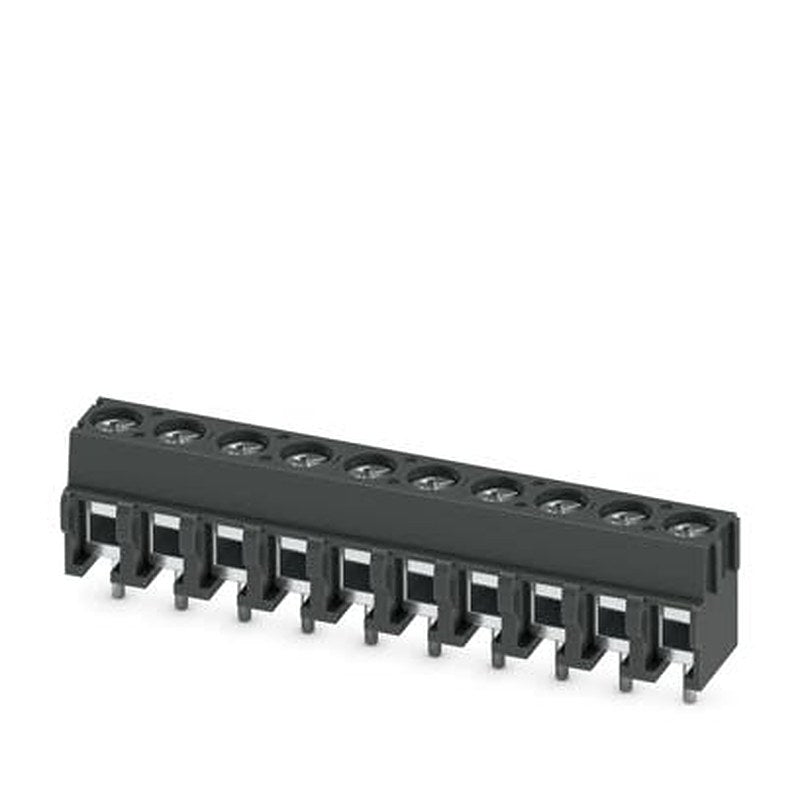 Phoenix Contact PT Series PCB Terminal Block, 10-Contact, 5 mm Pitch, Wave Soldering Mount, 1 Row