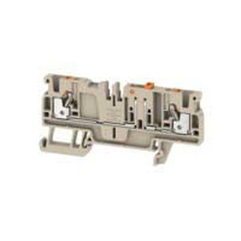 Weidmüller 1989800000 DIN Rail Terminal Block Beige, 2.5mm², 1-Level, Push-in