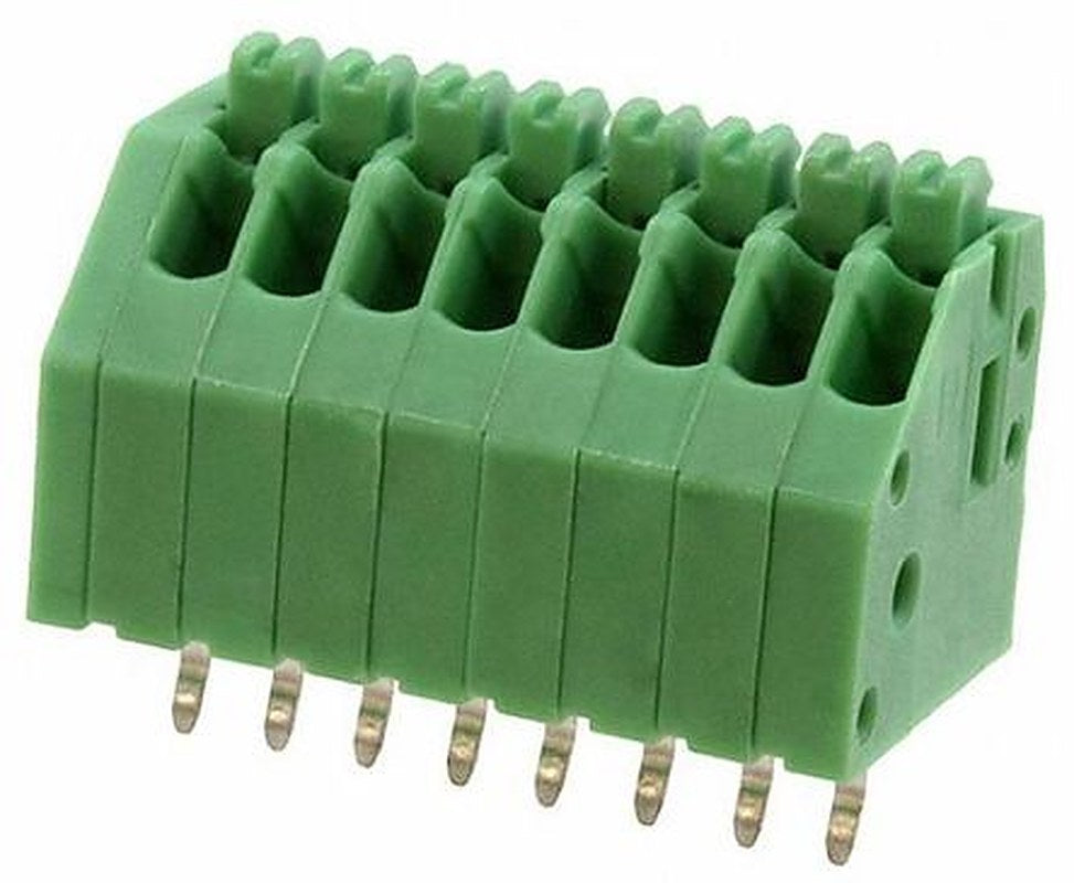 Phoenix Contact PTSA 0.5/8-2.5-F Series 45° PCB Terminal Block, 8 Contact(s), 2.5 mm Pitch, 1 Row