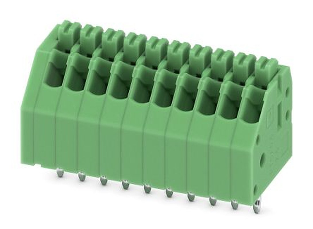 Phoenix Contact PTSA 0.5/10-2.5-F Series Straight PCB Terminal Block, 10 Contact(s), 2.5 mm Pitch, 1 Row