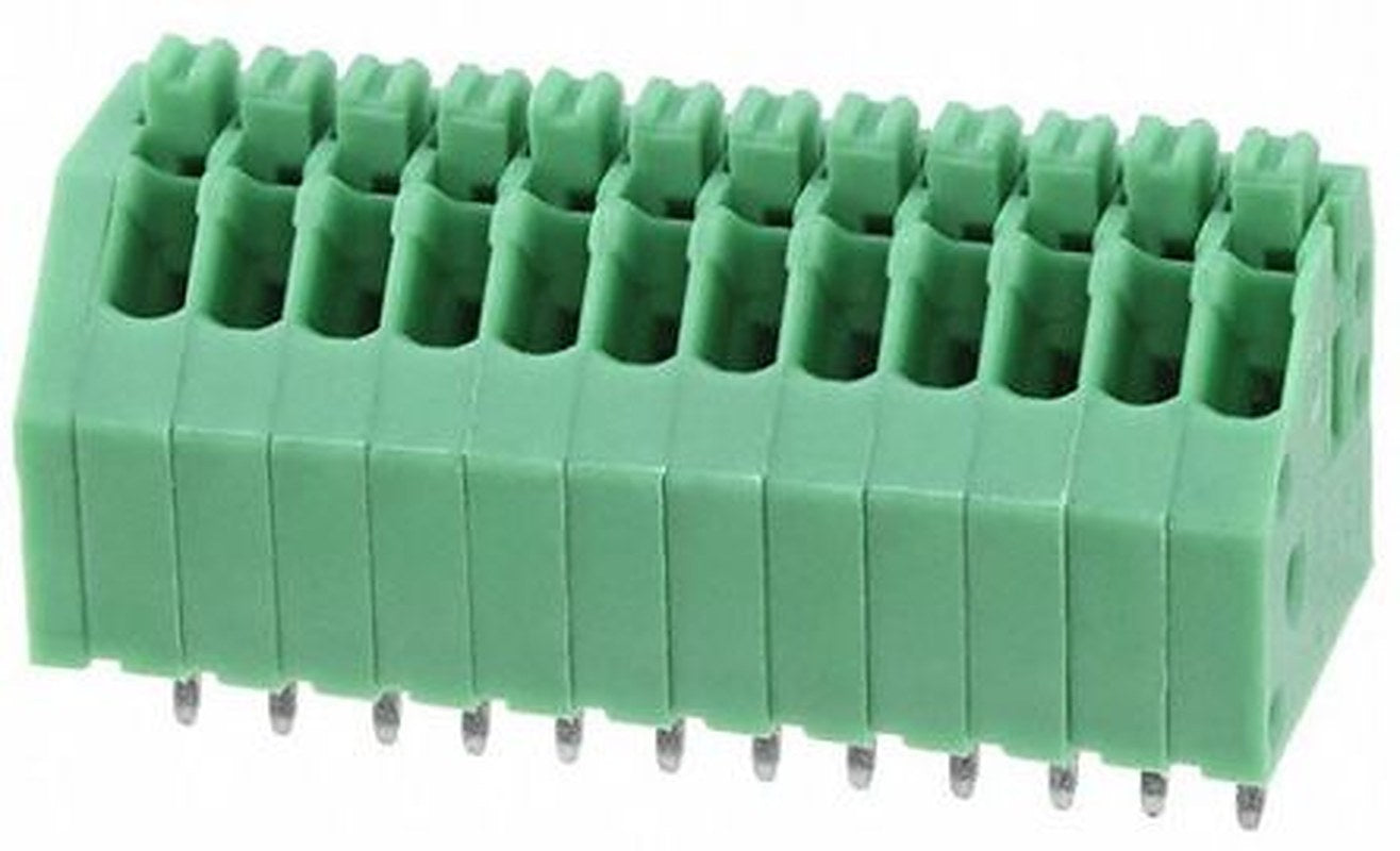 Phoenix Contact PTSA Series 45° PCB Terminal Block, 12 Contact(s), 2.5 mm Pitch, 1 Row