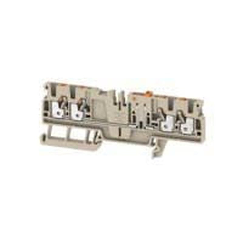 Weidmüller 1989860000 DIN Rail Terminal Block Beige, 2.5mm², 1-Level, Push-in