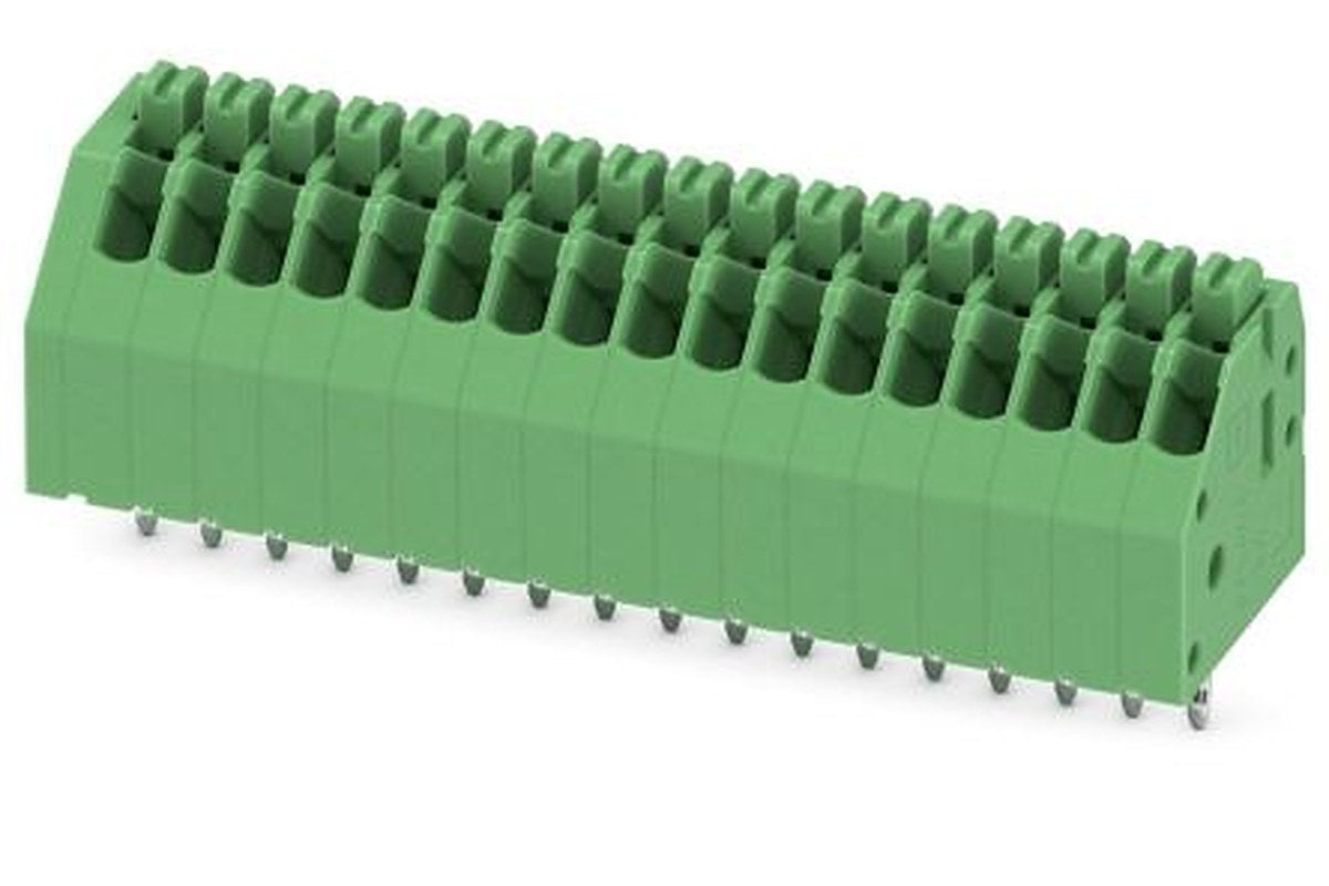 Phoenix Contact PTSA 0.5/17-2.5-F Series PCB Terminal Block, 17 Contact(s), 2.5 mm Pitch, 1 Row