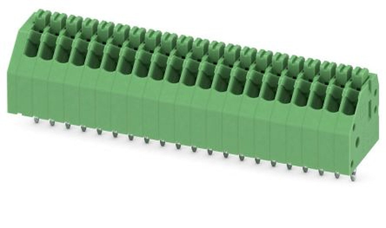 Phoenix Contact PTSA 0.5/21-2.5-F Series PCB Terminal Block, 21 Contact(s), 2.5 mm Pitch, 1 Row