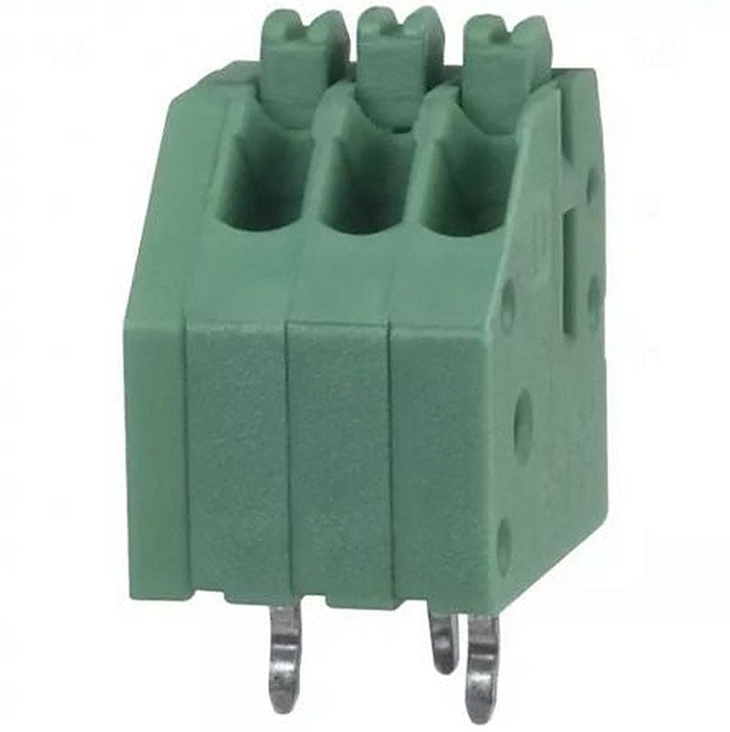 Phoenix Contact PTSA 0.5/3-2.5-Z Series 45° PCB Terminal Block, 3 Contact(s), 2.5 mm Pitch, 1 Row