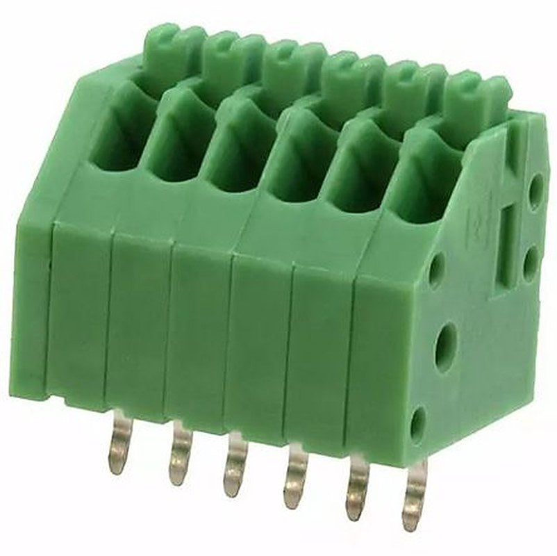 Phoenix Contact PTSA Series 45° PCB Terminal Block, 6 Contact(s), 2.5 mm Pitch, 1 Row