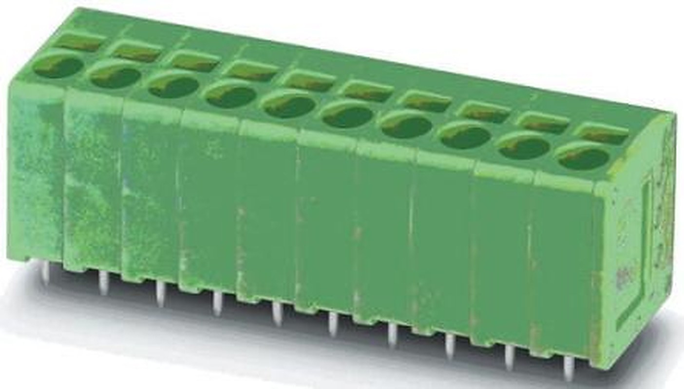 Phoenix Contact SPT 1.5/5-V-3.5 Series PCB Terminal Block, 5-Contact, 3.5 mm Pitch, 1 Row, 1990889