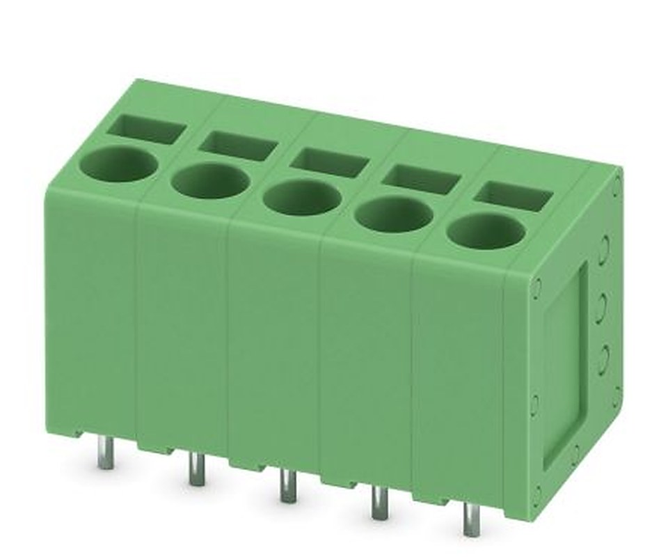 Phoenix Contact SPT 2.5/5-V-5.0 Series PCB Terminal Block, 5-Contact, 5 mm Pitch, 1 Row, 1991121