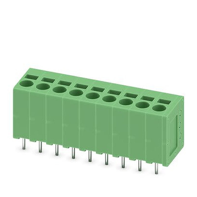 Phoenix Contact PCB Terminal Block, 9-Contact, 5 mm Pitch, Solder, 1 Row