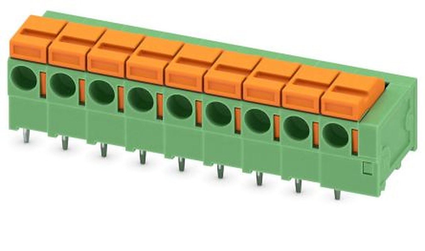 Phoenix Contact FFKDSA1/H1-5.08- 9 Series Straight PCB Terminal Block, 9 Contact(s), 5.08 mm Pitch, 1 Row