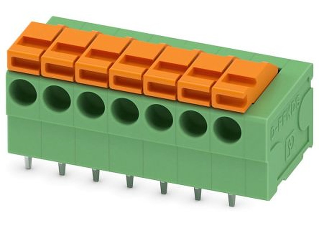 Phoenix Contact FFKDSA1/H-3.81- 7 Series Straight PCB Terminal Block, 7 Contact(s), 3.81 mm Pitch, 1 Row