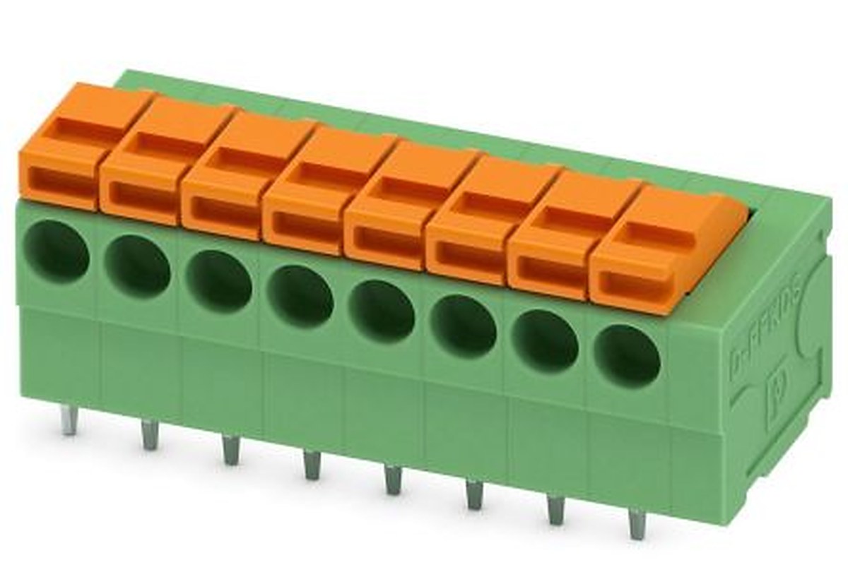 Phoenix Contact FFKDSA1/H-3.81- 8 Series Straight PCB Terminal Block, 8 Contact(s), 3.81 mm Pitch, 1 Row