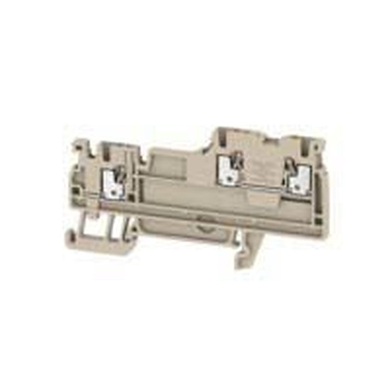 Weidmüller DIN Rail Terminal Block Beige, 1.5mm², 2-Level, Push-in