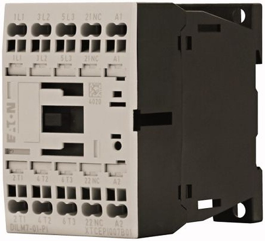 Eaton DILM Contactor, 120V ac Coil, 3-Pole, 3 kW, 1 NC, 690V