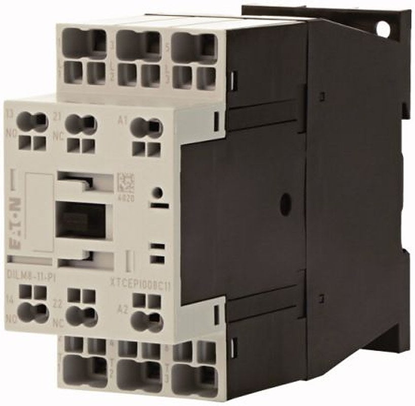 Eaton DILM Contactor, 48V ac Coil, 3-Pole, 8 A, 3.7 kW, 1 NO/1 NC, 690V