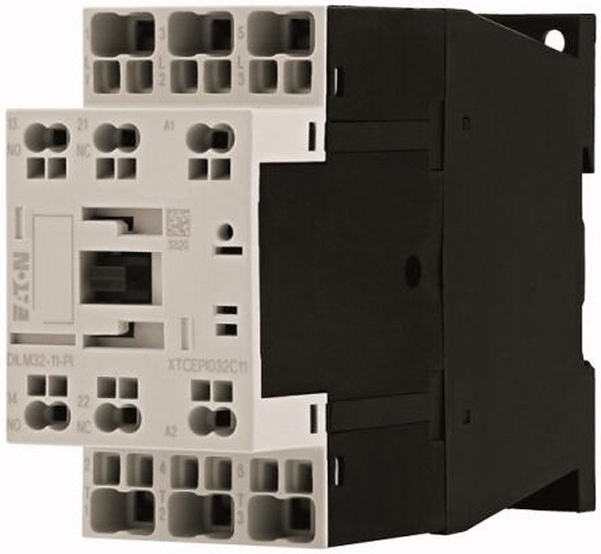 Eaton DILM Contactor, 120V ac Coil, 3-Pole, 32 A, 15 kW, 1 NO/1 NC, 690V