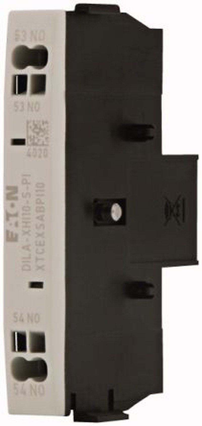 Eaton Auxiliary Contact, 1 Contact, 1 NO, DILA, Side, 16 A, 199323 DILA-XHI10-S-PI