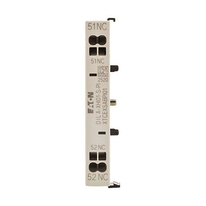 Eaton Auxiliary Contact, 1 Contact, 1 NC, Side, 10 A, 400V, 199324 DILA-XHI01-S-PI