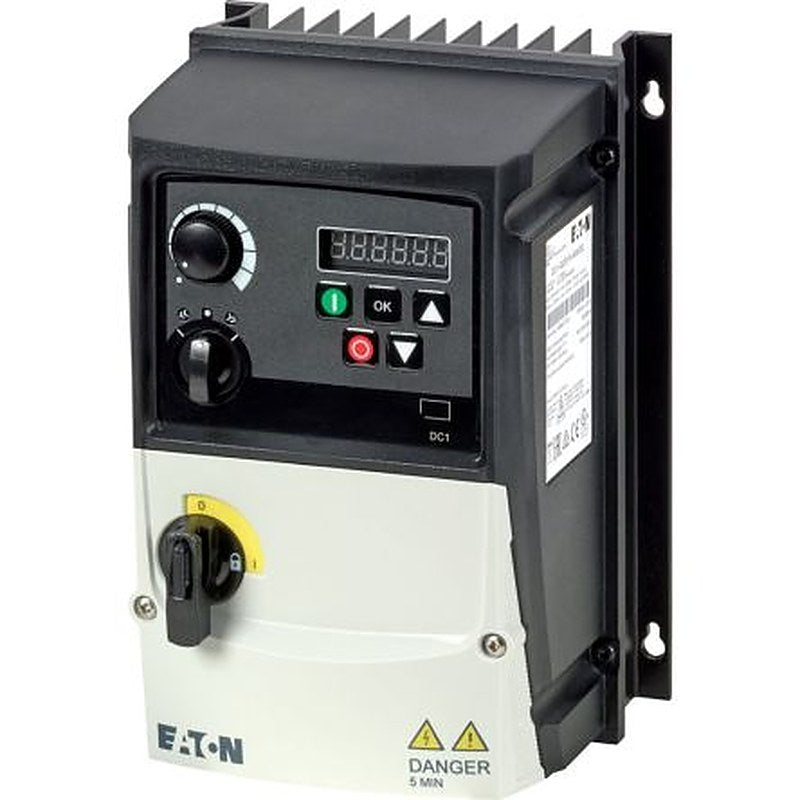 Eaton Variable Speed Drive, 0.37 kW, 1 Phase, VFD DC1 Series 10V 36 A
