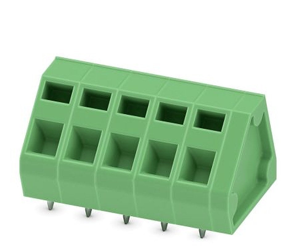 Phoenix Contact ZFKDSA 1.5-5.08- 5 Series 45° PCB Terminal Block, 5 Contact(s), 5.08 mm Pitch, 1 Row