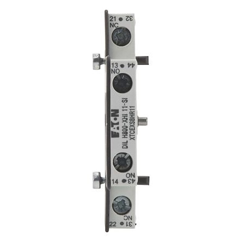 Eaton Auxiliary Contact Module, 2 Contact, 1 NO/1 NC, DILH, Side, 199558 DILH800-XHI11-SI