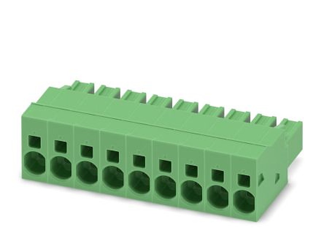 Phoenix Contact SPC 5/9-ST-7.62 Series Pluggable Terminal Block, 9-Contact, 7.62 mm Pitch, 1 Row, 1996087