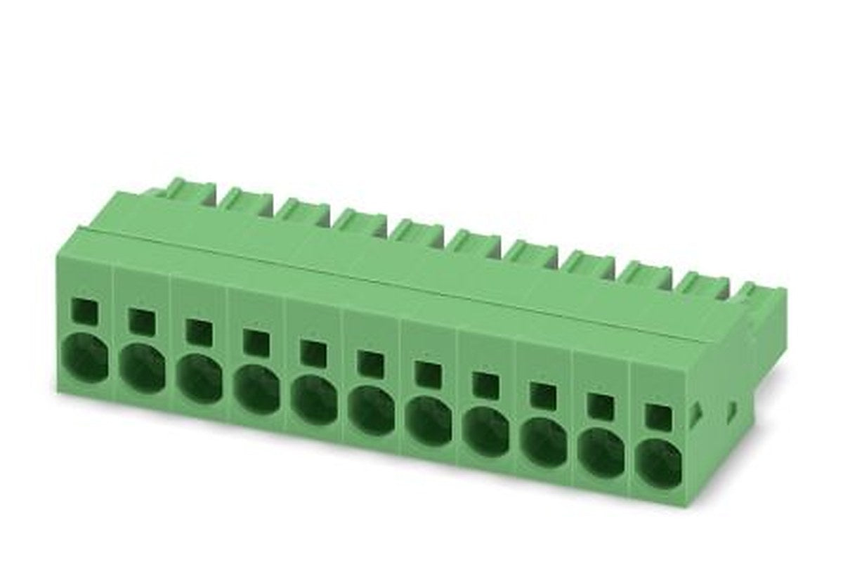 Phoenix Contact SPC 5/11-ST-7.62 Series Pluggable Terminal Block, 11-Contact, 7.62 mm Pitch, 1 Row, 1996100
