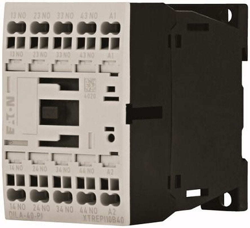 Eaton DILM Contactor Relay, 230V ac Coil, 4-Pole, 4 A, 4 NO, 690V