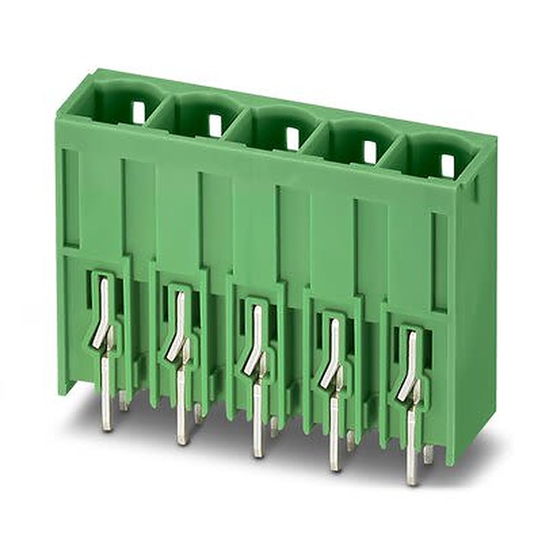 Phoenix Contact PCV Series Wave Soldering Mount PCB Header, 6 Contact(s), 10.16 mm Pitch, 1 Row, Shrouded