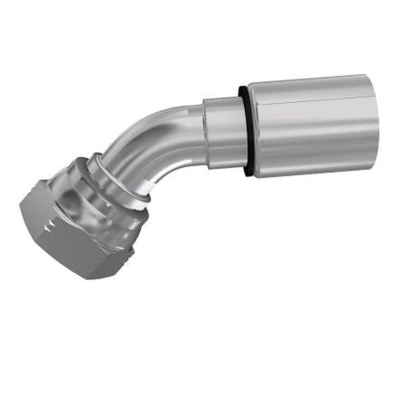 Parker 1B146-4-4 Hydraulic Fitting Female G, 45 °, Steel, 0.25 in Hose ID