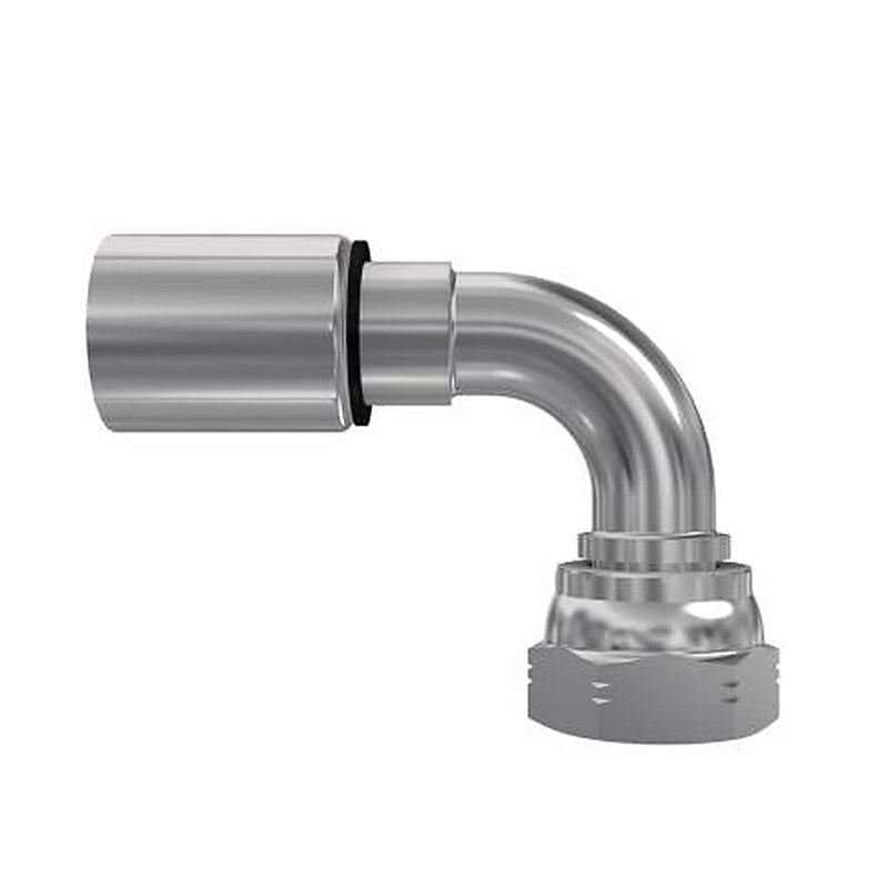 Parker 1B248-6-4 Hydraulic Fitting Female G, 90 °, Steel, 0.25 in Hose ID