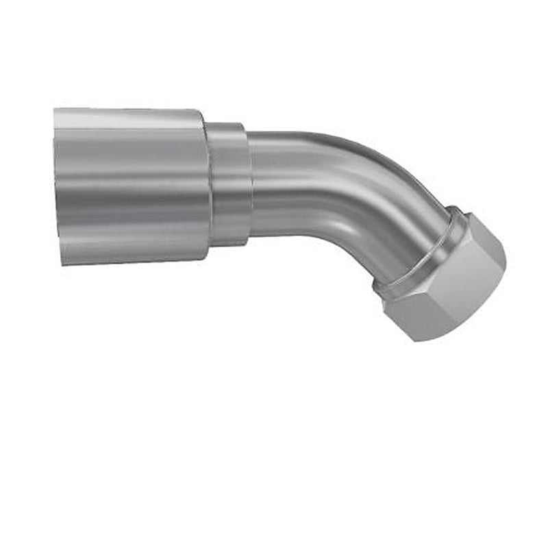 Parker, 1CE48-18-12 Stainless Steel Steel Hydraulic Fitting, Female, 45 °, DKOL 18mm