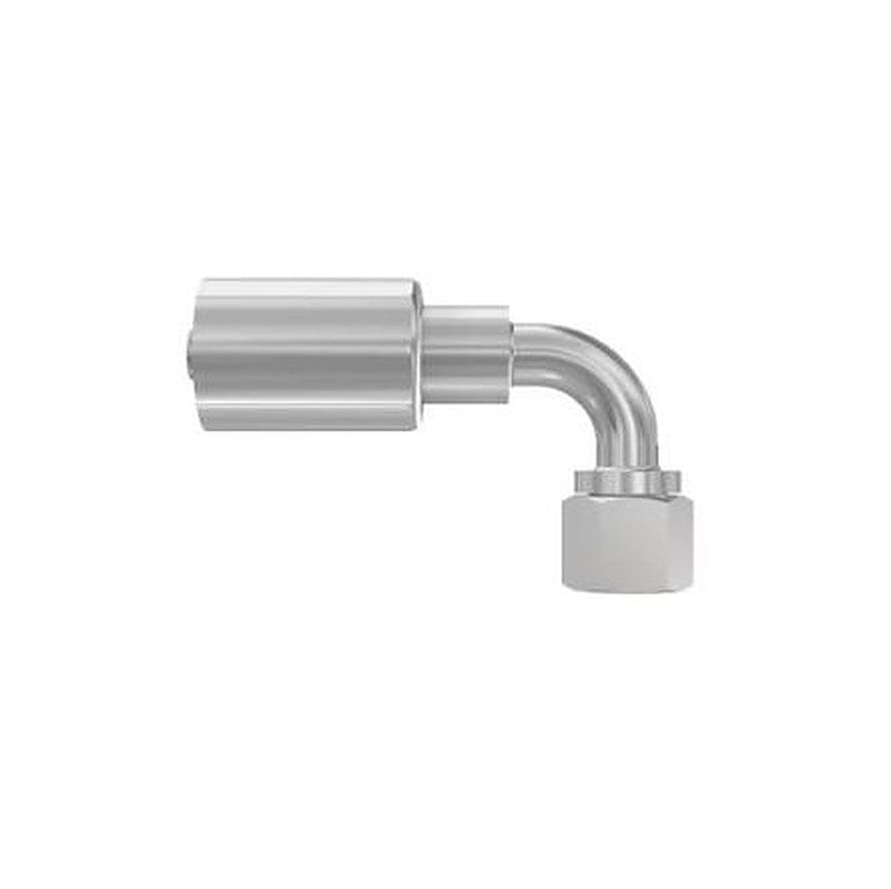 Parker 1CF70-12-6 Hydraulic Fitting Female, 90 °, Steel, 0.38 in Hose ID