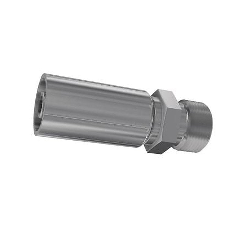 Parker 1D248-8-4 Hydraulic Fitting Male Metric, 24 °, Steel, 0.25 in Hose ID