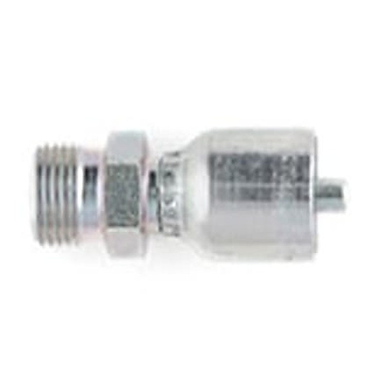 Parker 1D277-25-12 Hydraulic Fitting Male Metric, 24 °, Steel, 0.75 in Hose ID
