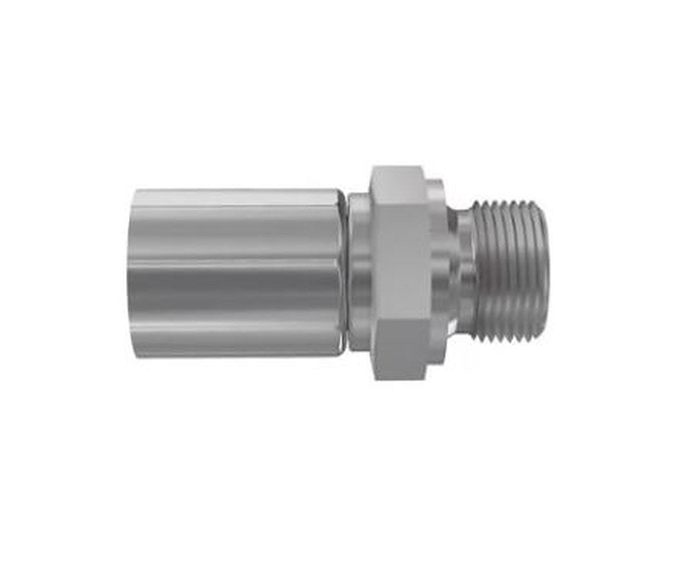 Parker, 1D948-20-20 Steel Hydraulic Fitting, Male DIN, Rigid Heavy Series Straight