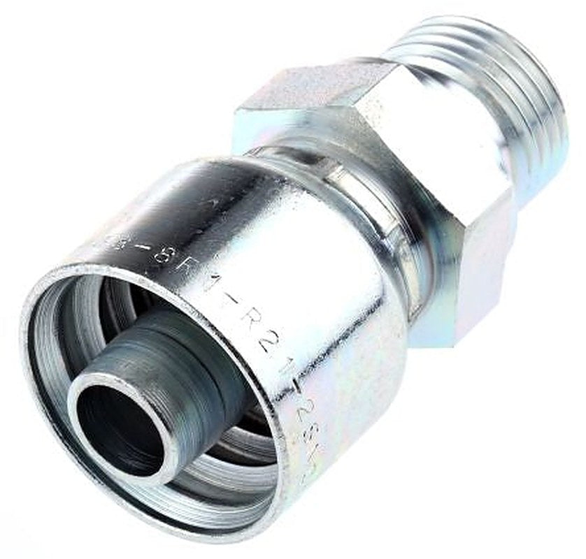 Parker 1D948-8-8 Hydraulic Fitting Male BSP, Steel, 0.5 in Hose ID