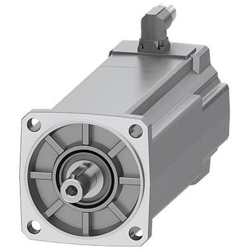 SIMOTICS S-1FK2 HD servo motor M0=8 Nm; PN = 2.1 kW at nN=3000 rpm (380-480 V); PN = 1.26 kW at nN=1500 rpm (200-240 V); with holding brake; degree of protection IP65; shaft D19x40 mm with feather key; absolute encoder 22-bit + 12-bit multiturn (encoder AM22DQC); with OCC interface; plug size M17, rotatable;