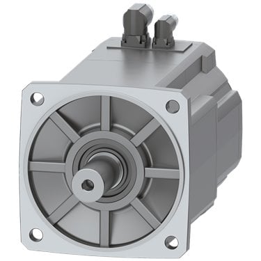 SIMOTICS S-1FK2 CT servo motor M0=30 Nm; PN = 5.5 kW at nN=2000 rpm (380-480 V); PN = 3.2 kW at nN=1000 rpm (200-240 V); with holding brake; degree of protection IP65; cylindrical shaft D38x80 mm; absolute encoder single-turn 22-bit (encoder AS22DQC); with DRIVE-CLiQ plug M17; power connector size M23;