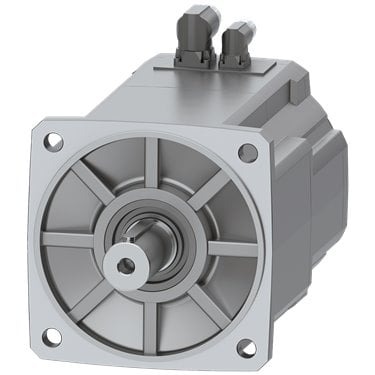 SIMOTICS S-1FK2 CT servo motor M0=30 Nm; PN = 5.5 kW at nN=2000 rpm (380-480 V); PN = 3.2 kW at nN=1000 rpm (200-240 V); with holding brake; degree of protection IP65; shaft D38x80 mm with feather key; absolute encoder single-turn 22-bit (encoder AS22DQC); with DRIVE-CLiQ plug M17; power connector size M23;