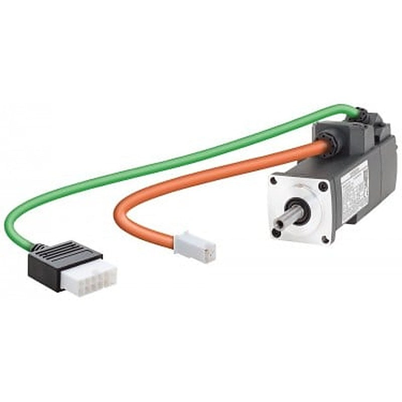 SIMOTICS S-1FL6 voltage supply 230 V 3AC Pn=0.1 kW; Nn=3000 rpm M0=0.32 Nm; MN=0.32 Nm. Shaft height 20 mm absolute encoder Single-turn 21-bit with smooth shaft Tolerance N without holding brake Degree of protection IP65 with fitting oil seal for drive SINAMICS V90
